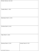 Calendar for Week of 02/28/2011 calendar