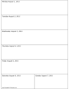 Calendar for Week of 08/01/2011 calendar