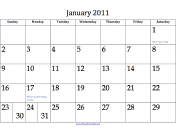 2011 Calendar (12 pages) calendar